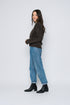 Crystal-Button Front Cardigan